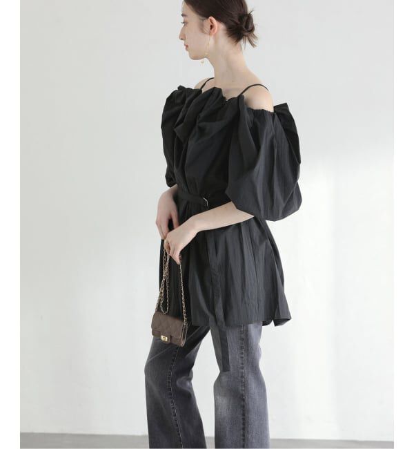  「《予約》【洗える】Mewl / ミュール 2WAYオフショルブラウス」|シャツ・ブラウス|