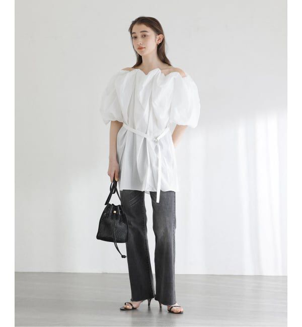  「《予約》【洗える】Mewl / ミュール 2WAYオフショルブラウス」|シャツ・ブラウス|