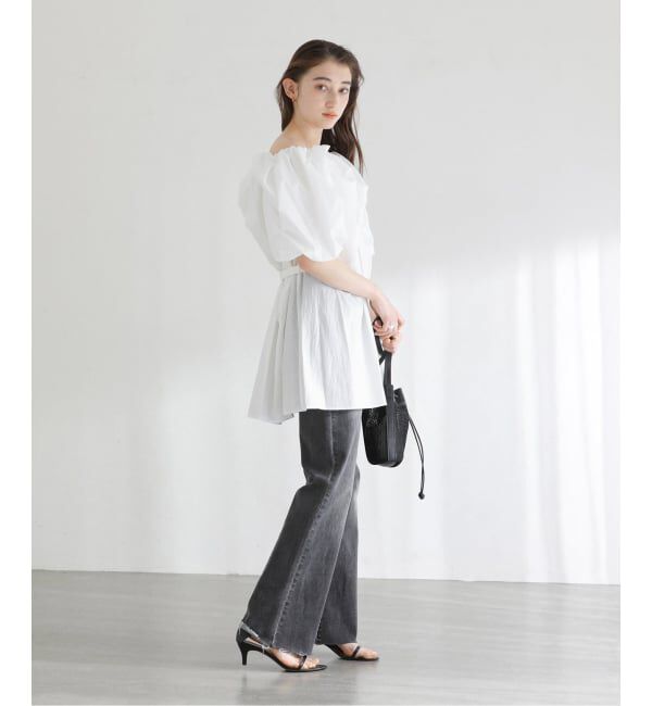  「《予約》【洗える】Mewl / ミュール 2WAYオフショルブラウス」|シャツ・ブラウス|