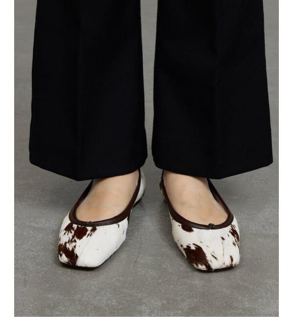 GRISE「GRISEレザースクエアプリーツフラット」|その他|