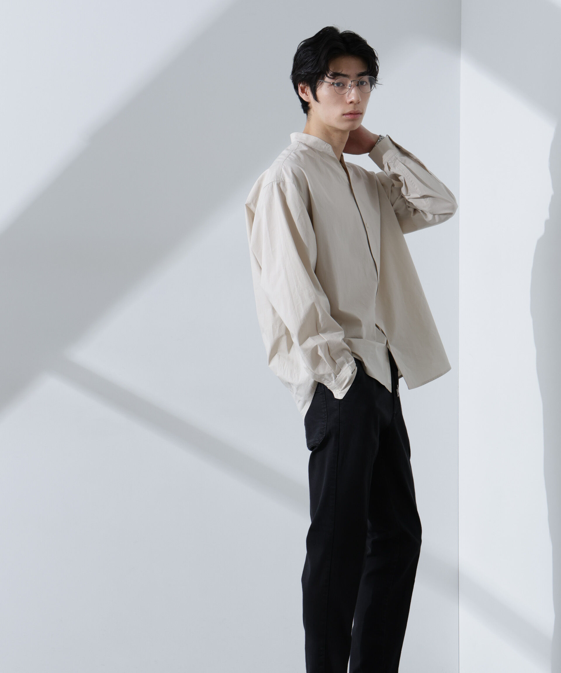 nano･universe「NORMANBROS別注 ストレッチイージーデニム」|チノ|