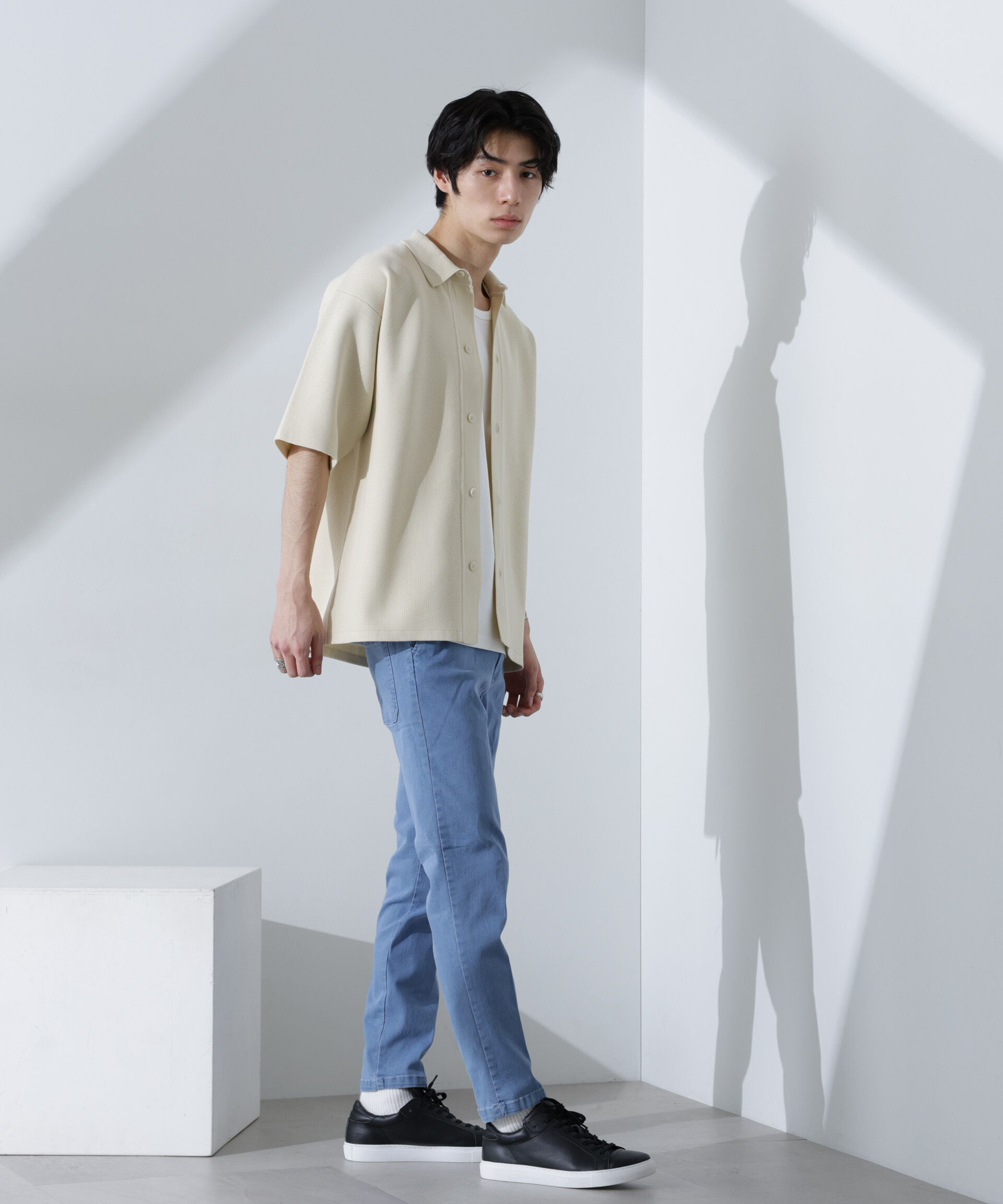 nano･universe「NORMANBROS別注 ストレッチイージーデニム」|チノ|