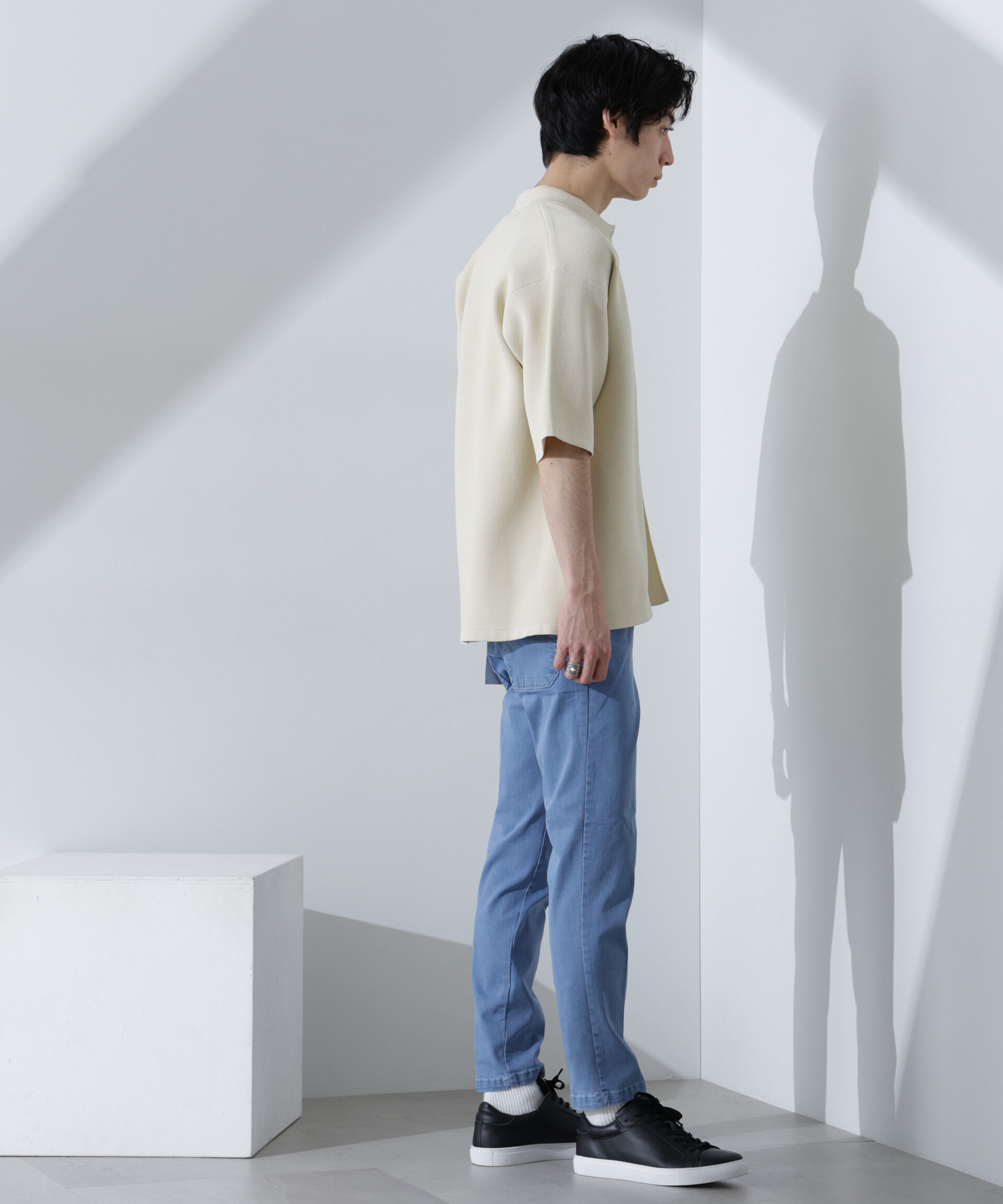 nano･universe「NORMANBROS別注 ストレッチイージーデニム」|チノ|