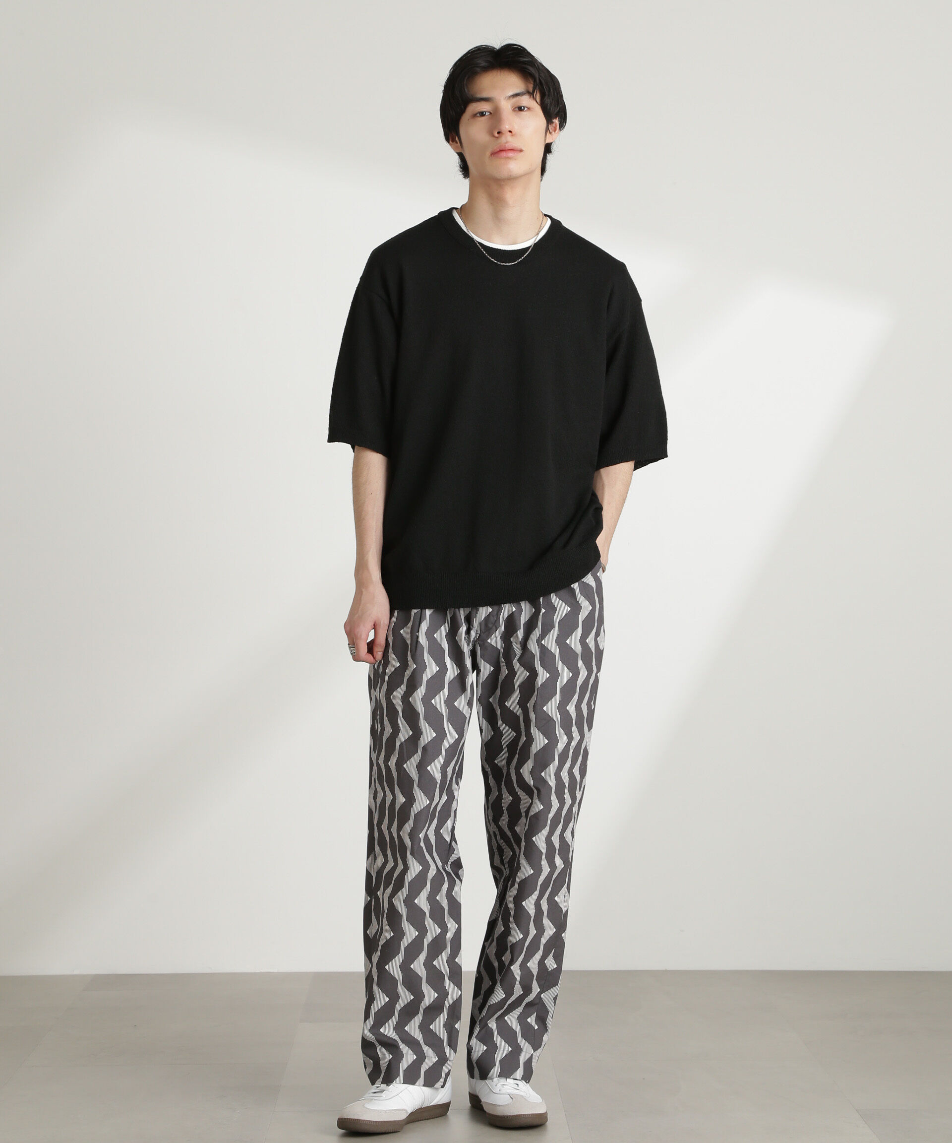 nano･universe「オリジナルパターンイージーパンツ」|チノ|