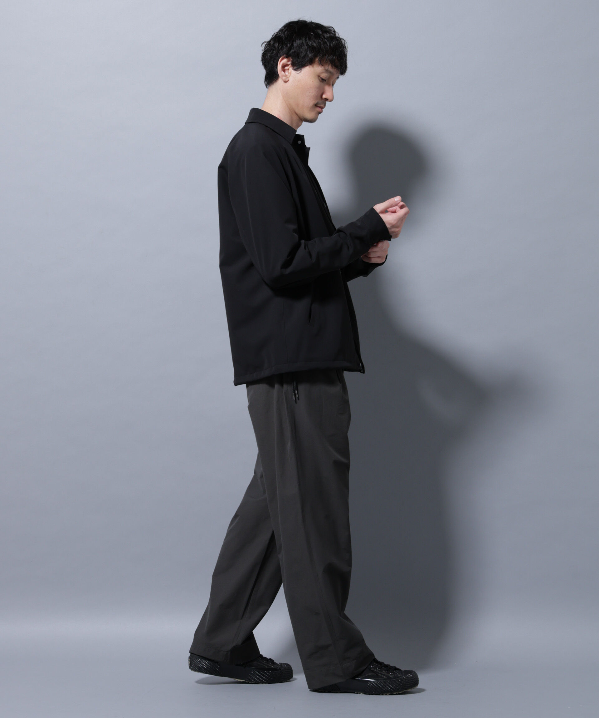 nano･universe「イタリアンドットリラックスコーチジャケット」|ブルゾン・スタジャン|