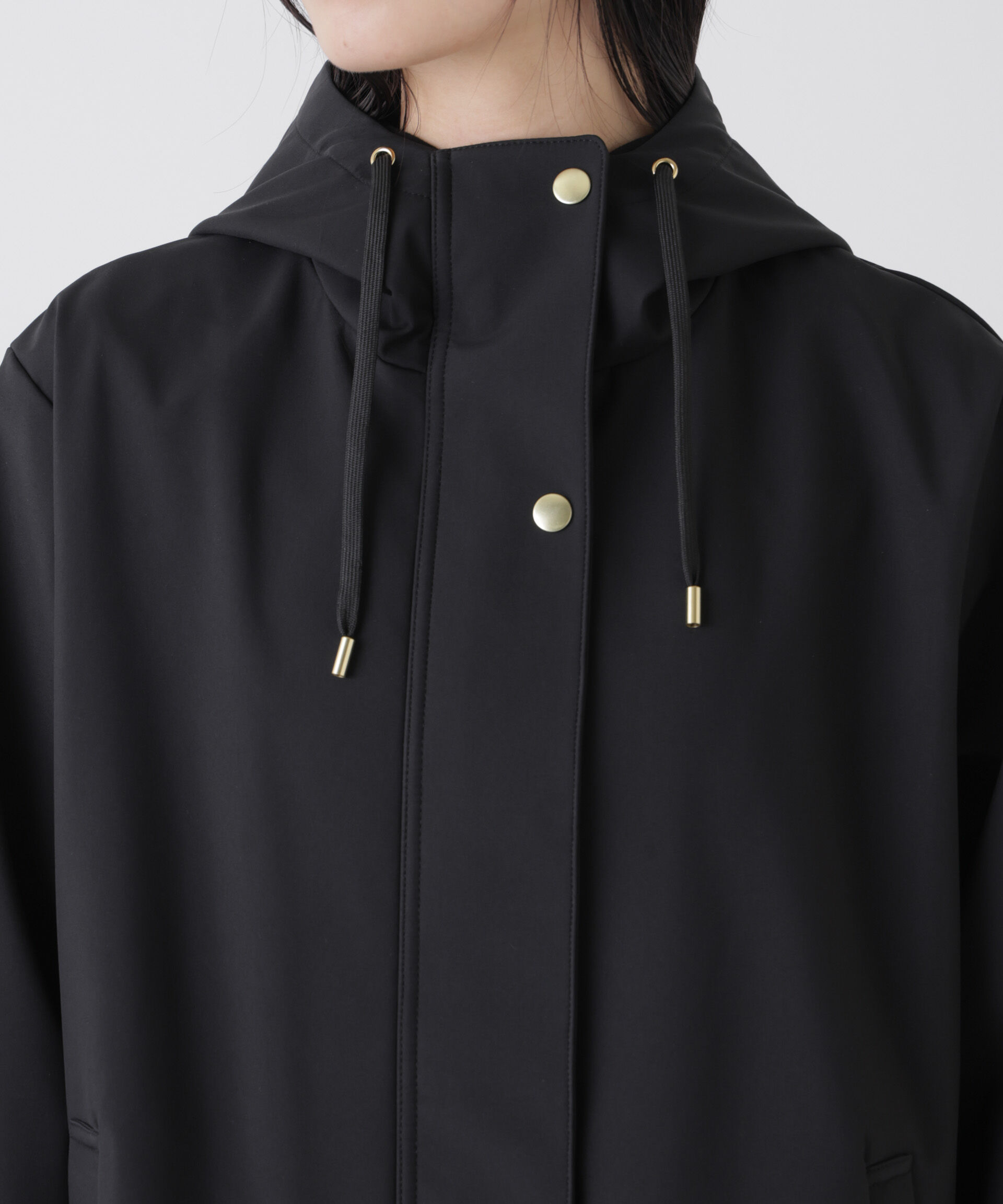 nano･universe「撥水＆花粉ガード フードブルゾン」|ブルゾン・スタジャン|