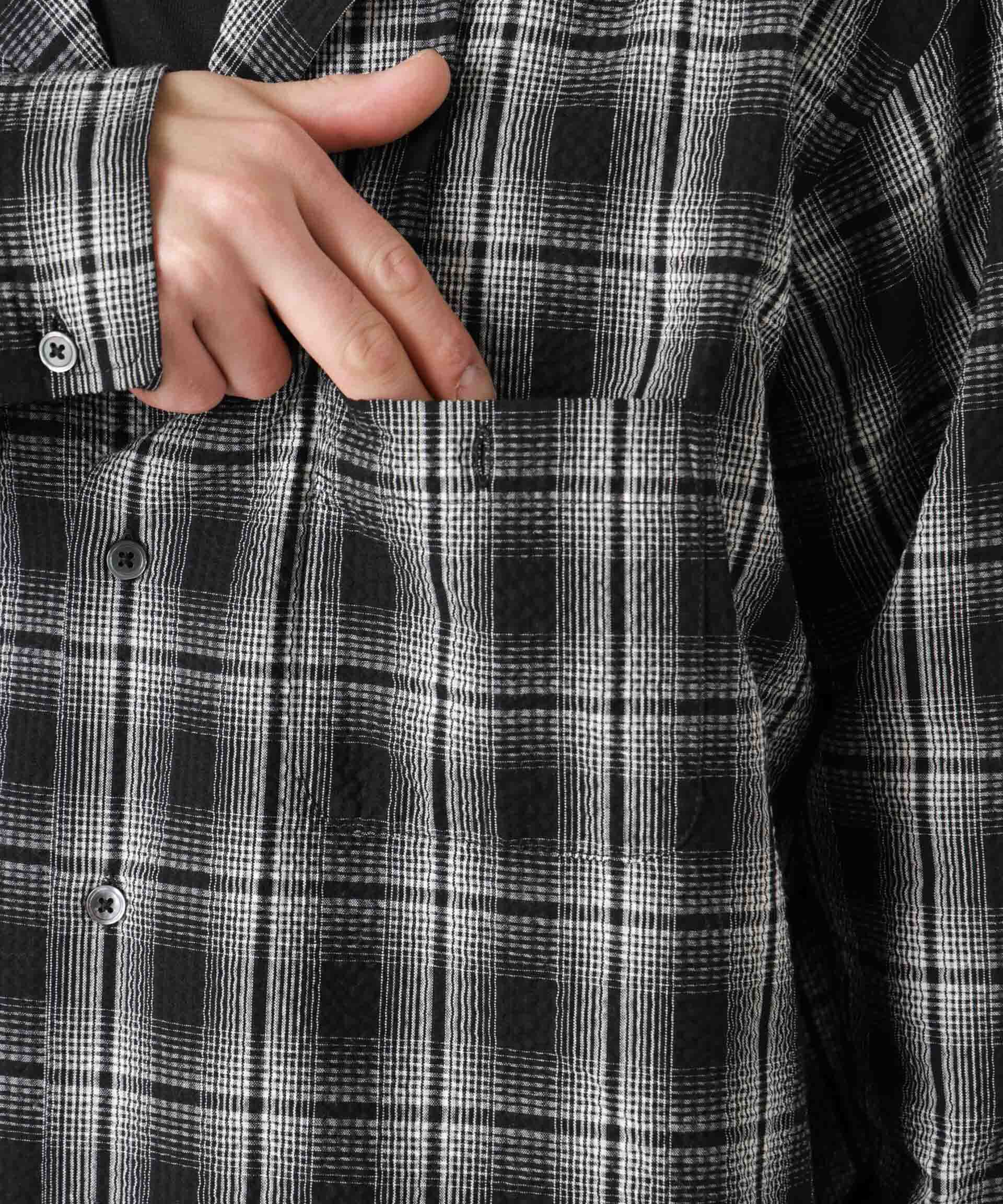 nano･universe「マイクロシアサッカーチェックシャツ」|シャツ・ブラウス|