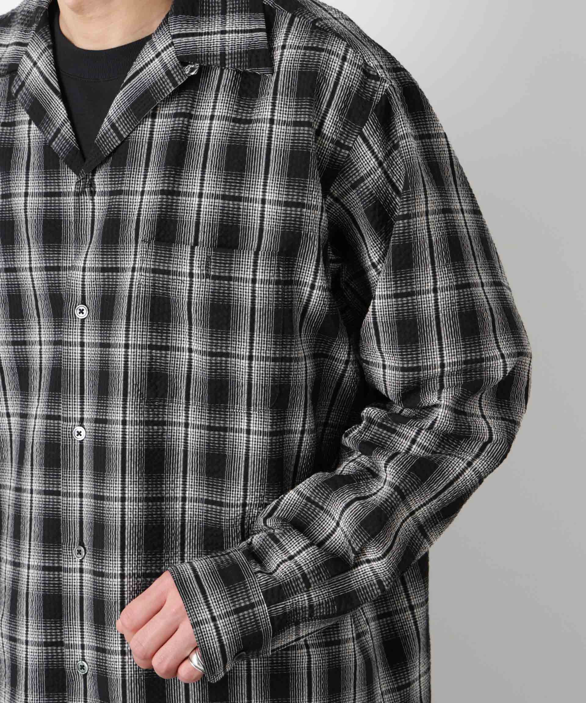 nano･universe「マイクロシアサッカーチェックシャツ」|シャツ・ブラウス|