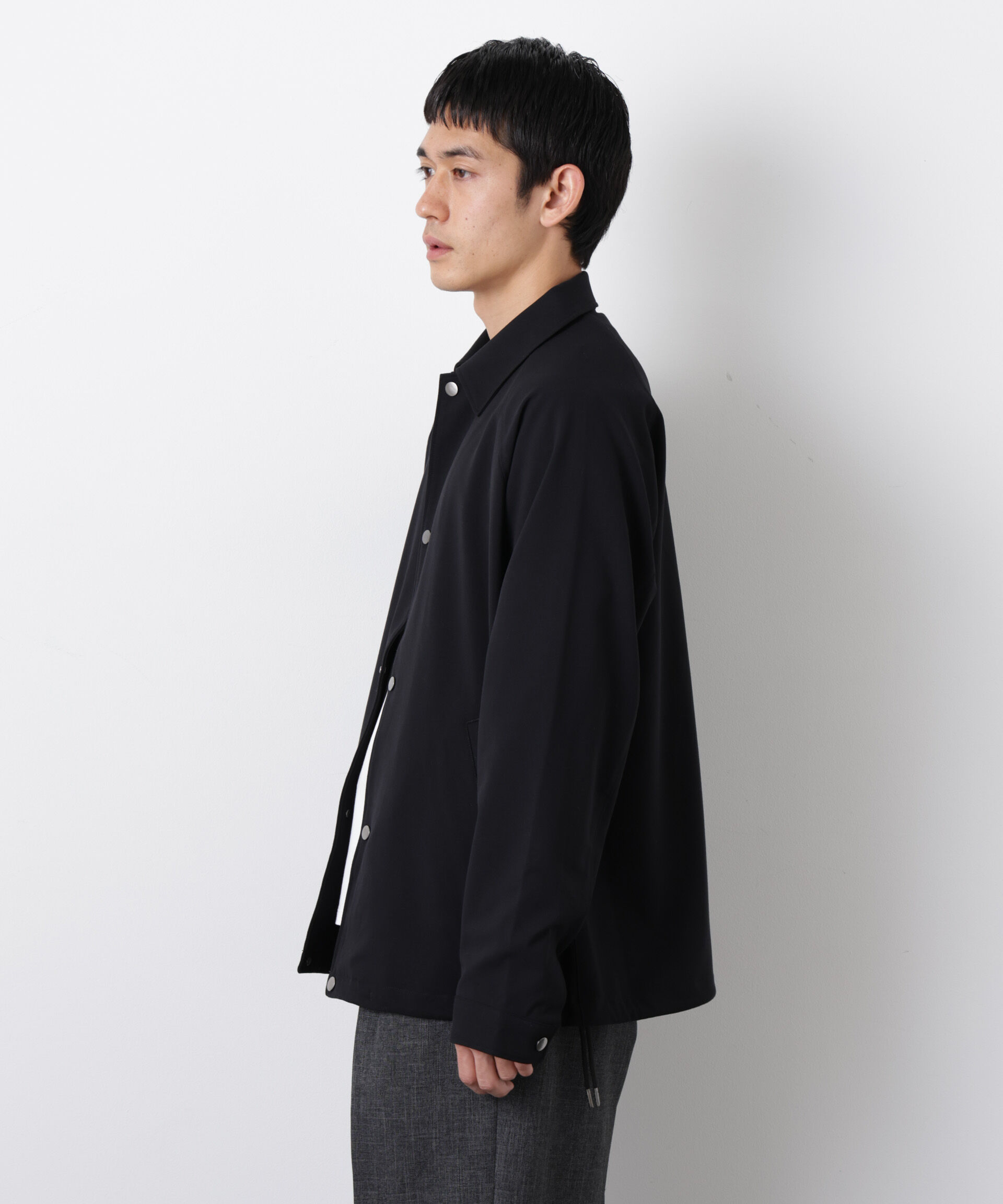 nano･universe「イタリアンドットリラックスコーチジャケット」|ブルゾン・スタジャン|