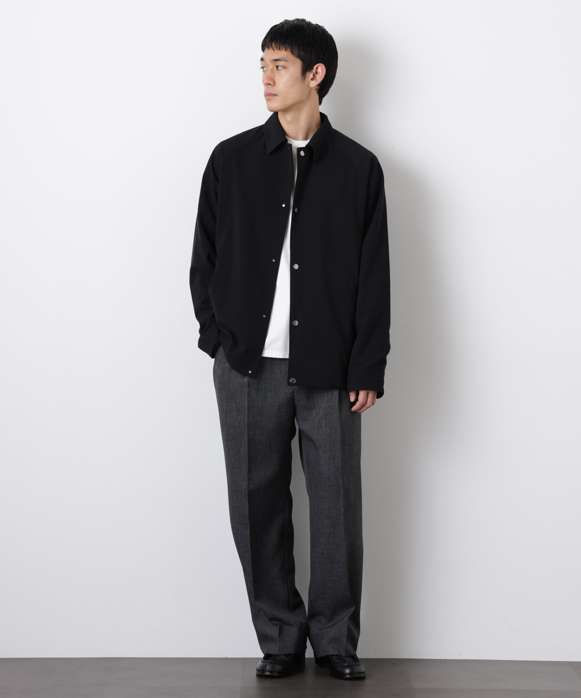 nano･universe「イタリアンドットリラックスコーチジャケット」|ブルゾン・スタジャン|