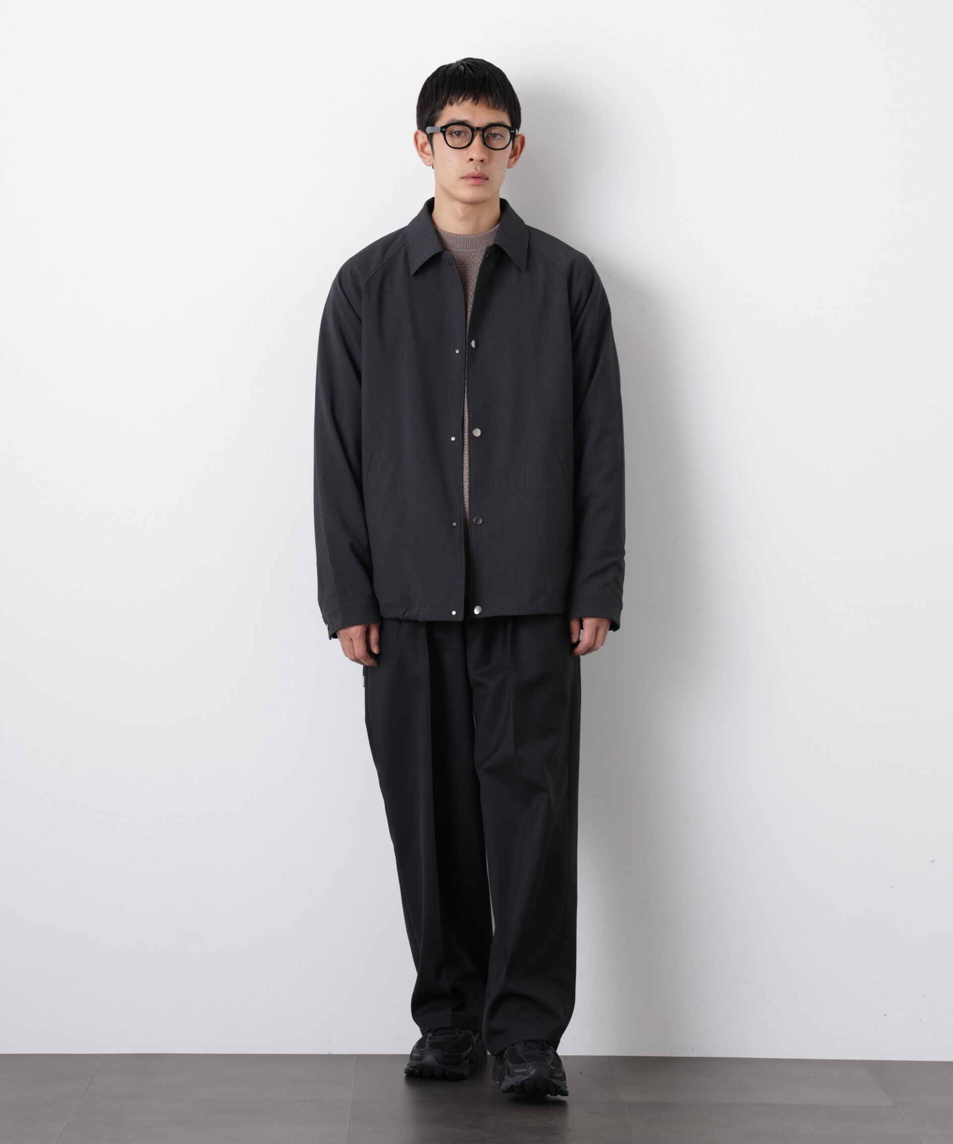 nano･universe「イタリアンドットリラックスコーチジャケット」|ブルゾン・スタジャン|