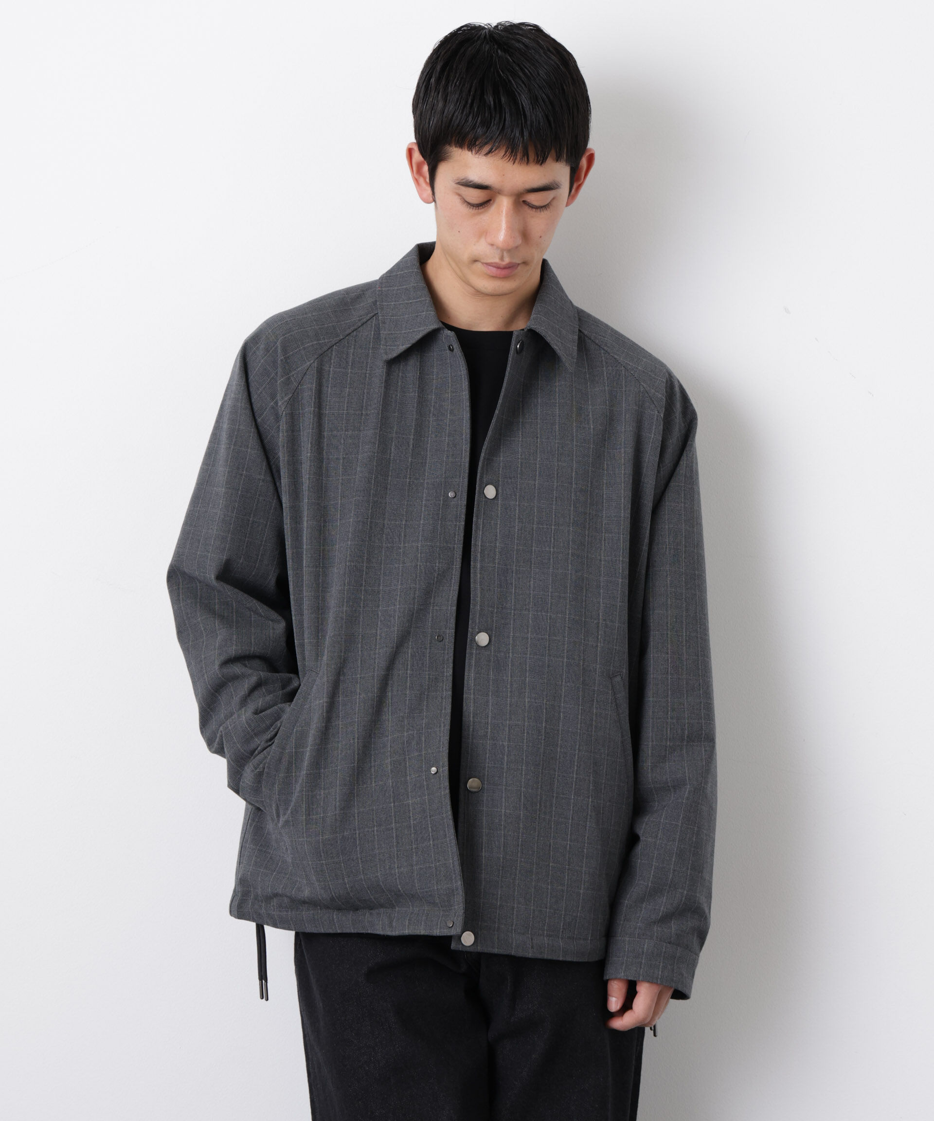 nano･universe「イタリアンドットリラックスコーチジャケット」|ブルゾン・スタジャン|