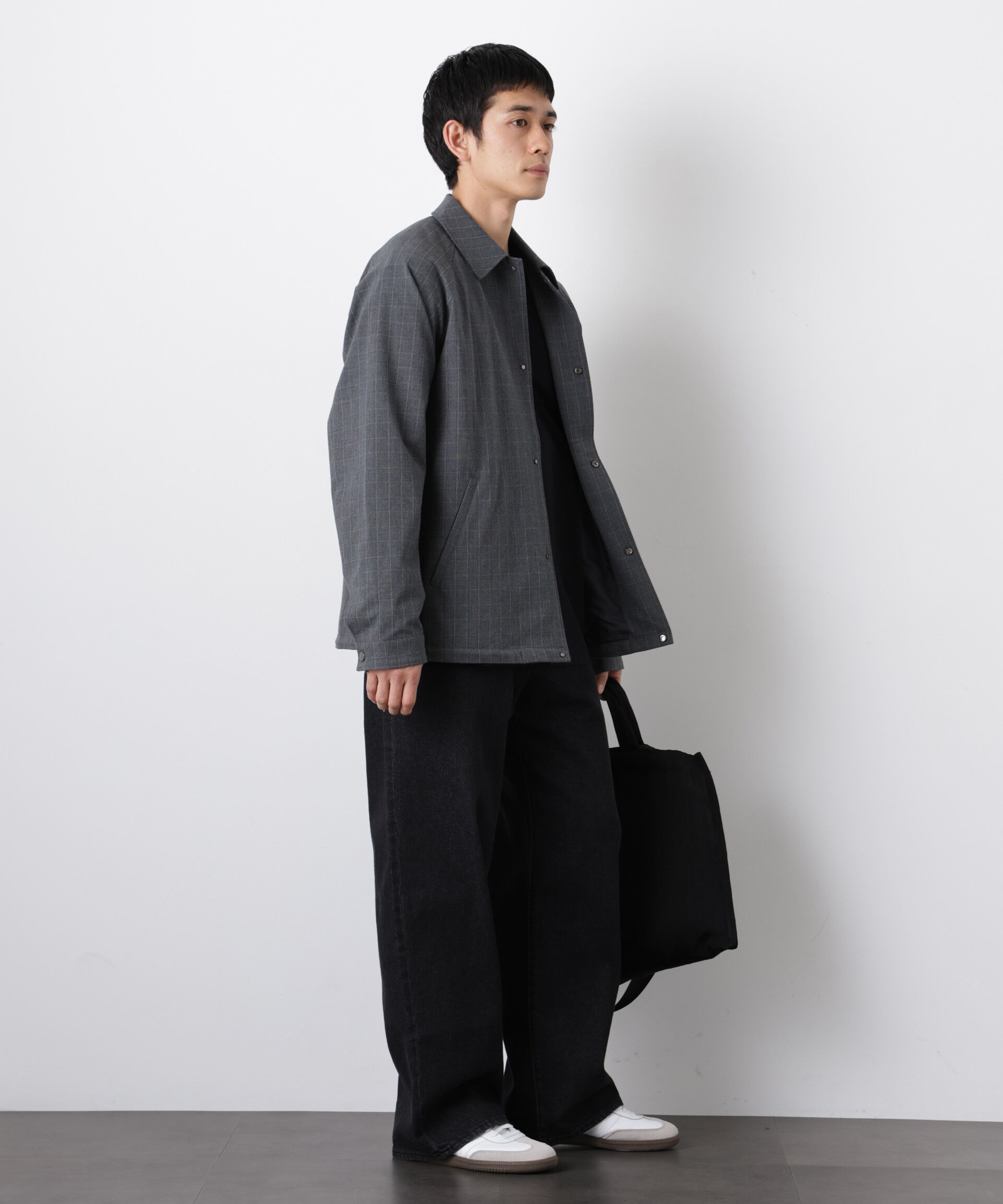 nano･universe「イタリアンドットリラックスコーチジャケット」|ブルゾン・スタジャン|