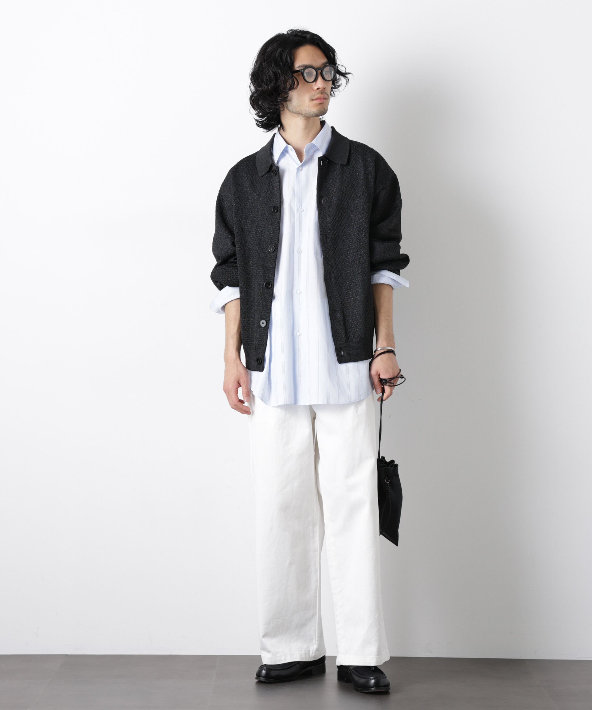 nano･universe「｢OtoNANO｣大人のワイドデニムパンツ」|チノ|