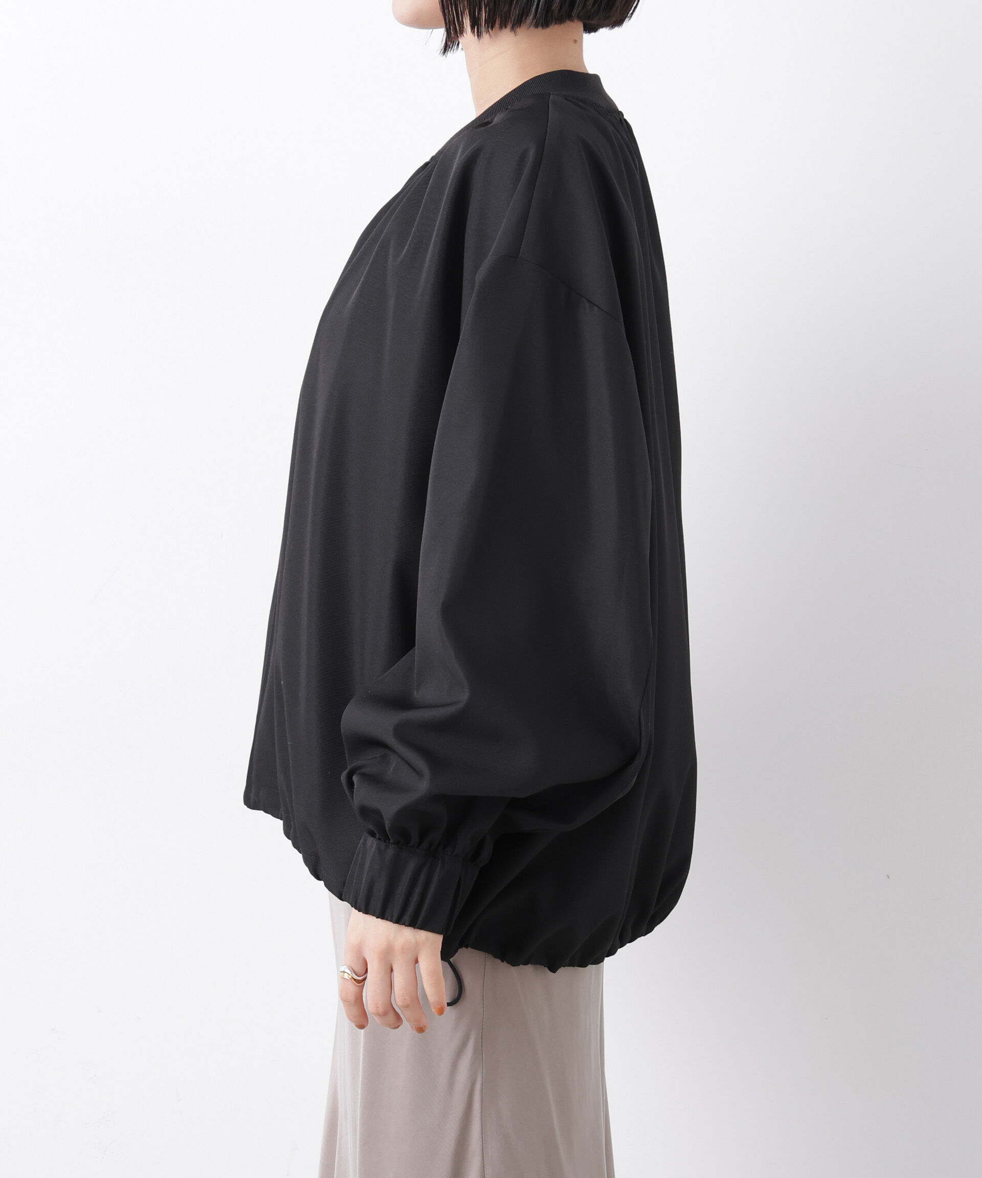 nano･universe「撥水加工 ドロストヘムリブブルゾン」|ブルゾン・スタジャン|