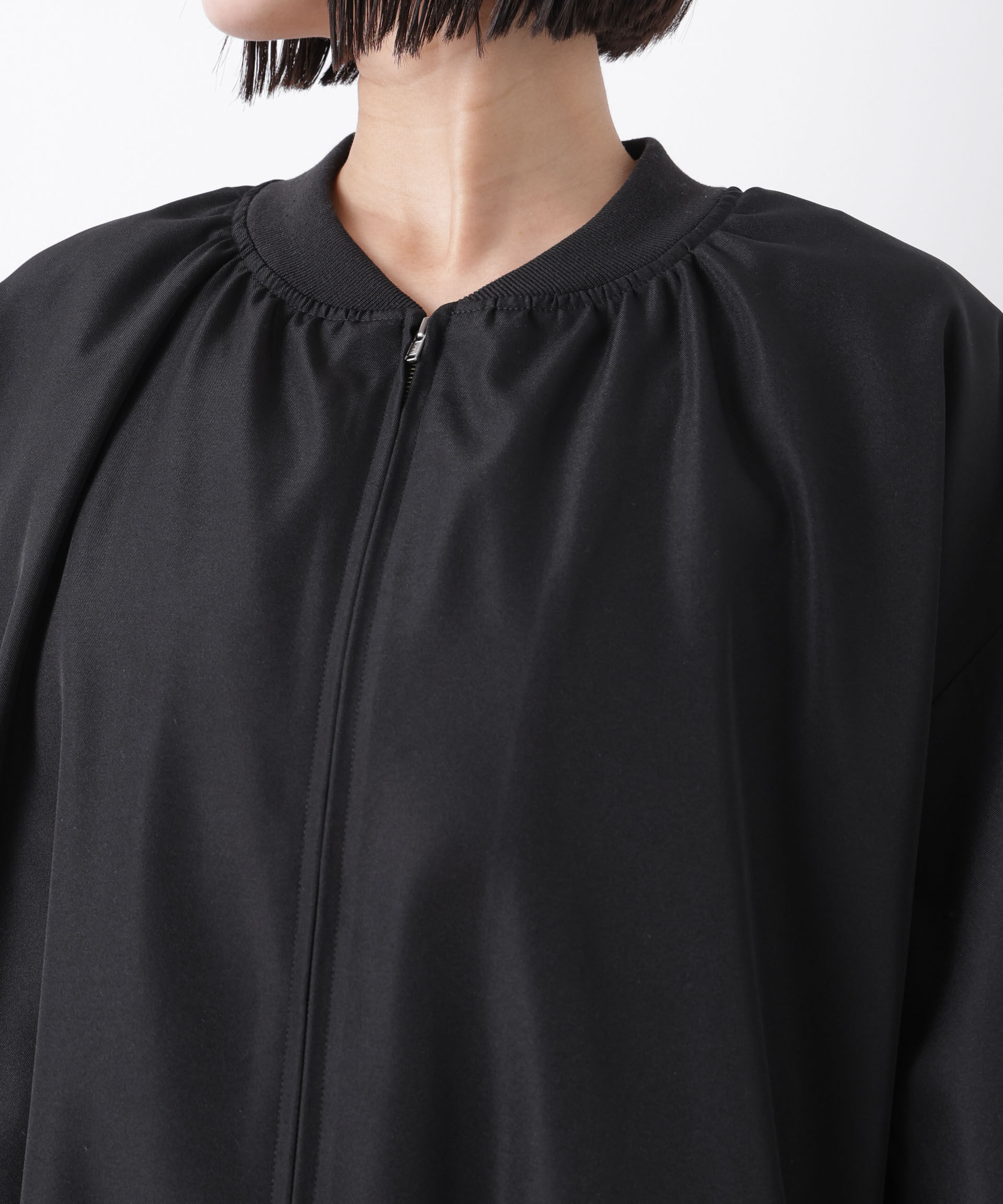 nano･universe「撥水加工 ドロストヘムリブブルゾン」|ブルゾン・スタジャン|