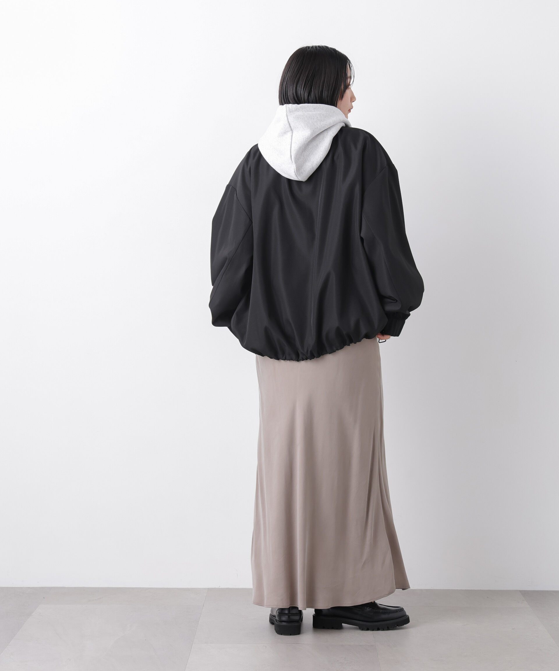 nano･universe「撥水加工 ドロストヘムリブブルゾン」|ブルゾン・スタジャン|