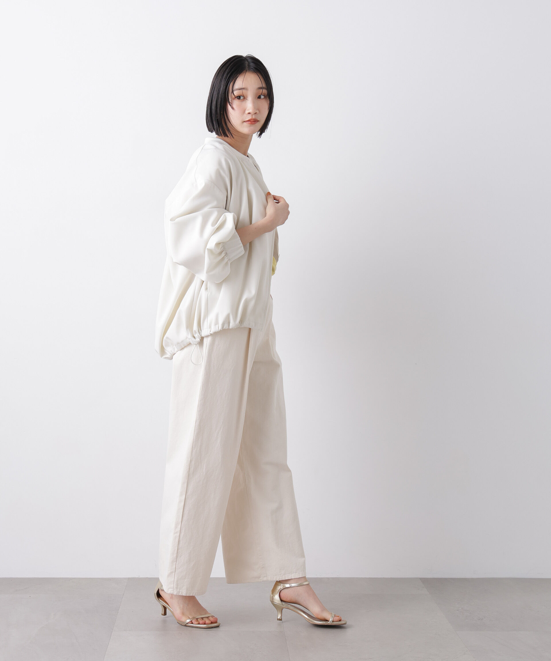 nano･universe「撥水加工 ドロストヘムリブブルゾン」|ブルゾン・スタジャン|