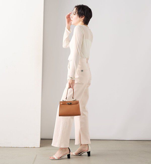 Rie Miller「【RM denim】スリットフレアハイウエストデニム」|デニム|