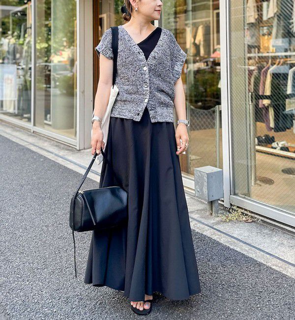 NOLLEY'S「【追加】【WEB＆一部店舗限定色あり】ウォッシャブルヴィンテージタフタマチ入りマキシスカート」|スカート|