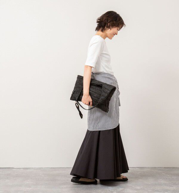 NOLLEY'S「【追加】【WEB＆一部店舗限定色あり】ウォッシャブルヴィンテージタフタマチ入りマキシスカート」|スカート|