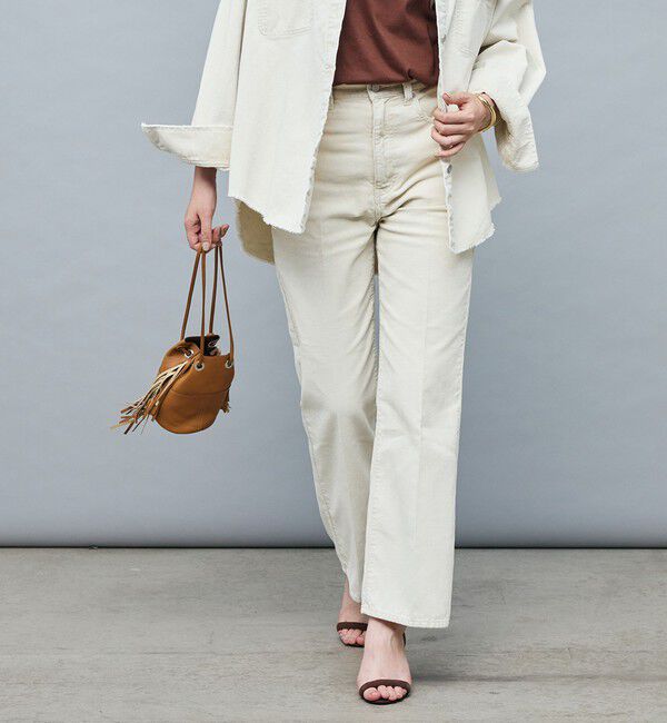 Rie Miller「【RM denim】センタープレスハイウエストパンツ」|デニム|キナリ