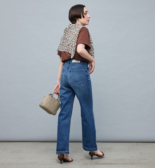 Rie Miller「【RM denim】ハイウエストソフトフレアデニム」|デニム|