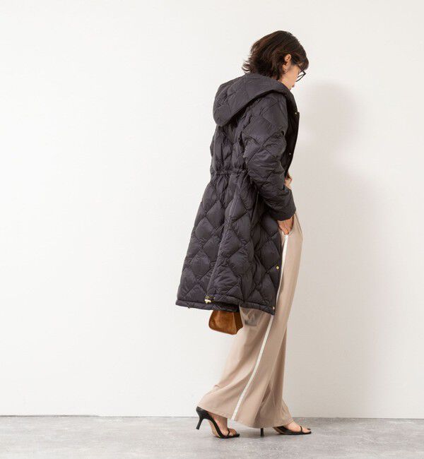 NOLLEY'S「【TAION/タイオン】別注ミドル丈Aラインフードダウン」|ダウン|