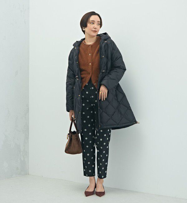 NOLLEY'S「【TAION/タイオン】別注ミドル丈Aラインフードダウン」|ダウン|