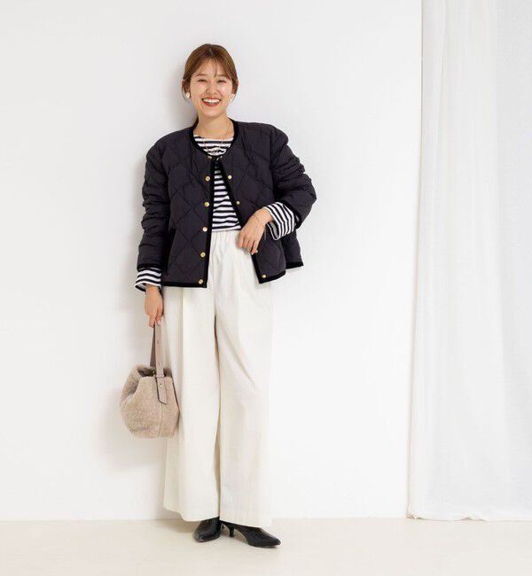 NOLLEY'S「【TAION&times;LIMONTA】別注ベロアパイピングショートダウン」|ダウン|