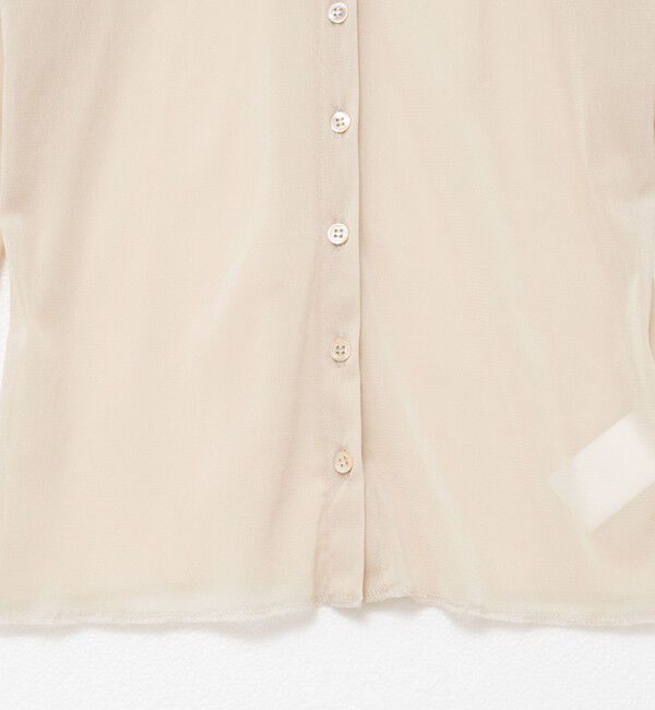 NOLLEY'S「チュール衿付きカットカーディガン」|カーディガン|