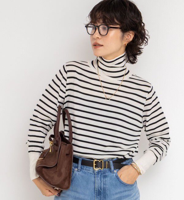 NOLLEY'S「《手洗い可能》《アンサンブル対応》18G天竺ハイネックプルオーバーニット」|ニット・セーター|