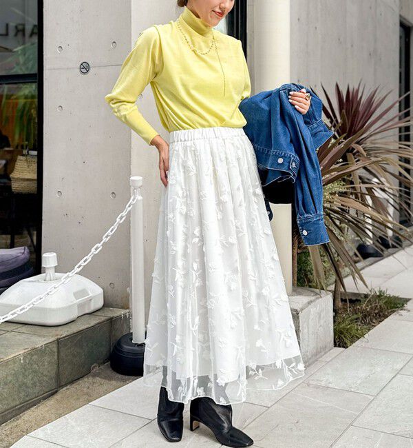 NOLLEY'S「《手洗い可能》《アンサンブル対応》18G天竺ハイネックプルオーバーニット」|ニット・セーター|