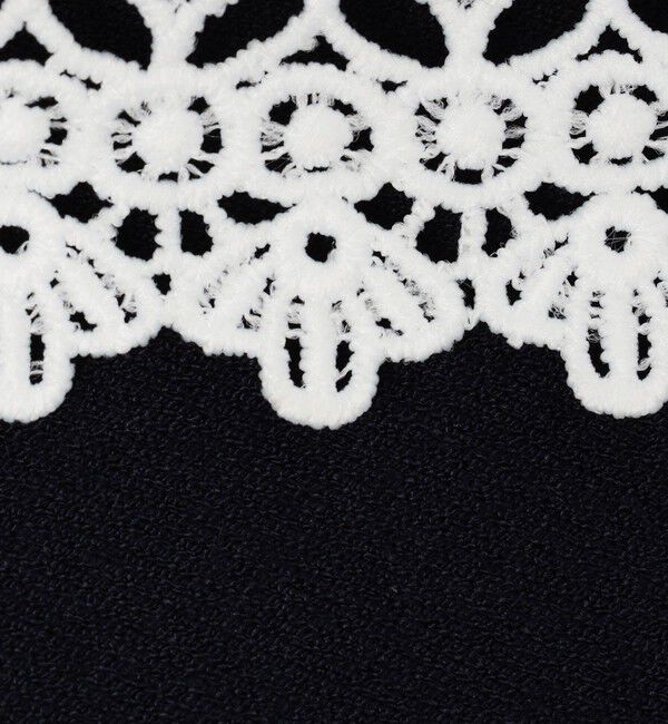 NOLLEY'S「《手洗い可能》襟レース2WAYプルオーバーニット」|ニット・セーター|