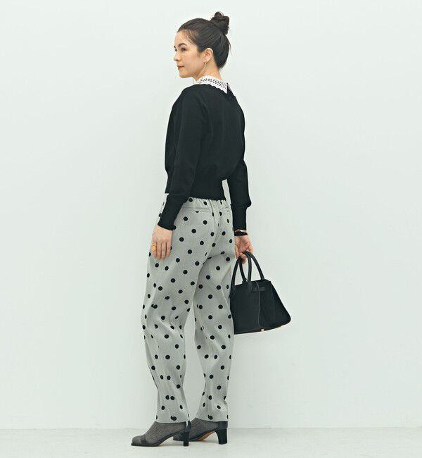 NOLLEY'S「《手洗い可能》襟レース2WAYプルオーバーニット」|ニット・セーター|