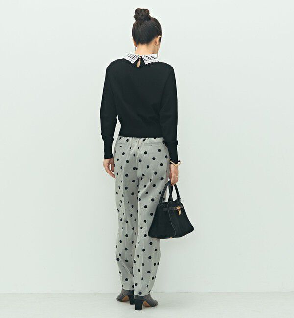 NOLLEY'S「《手洗い可能》襟レース2WAYプルオーバーニット」|ニット・セーター|