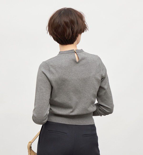 NOLLEY'S「《手洗い可能》襟レース2WAYプルオーバーニット」|ニット・セーター|