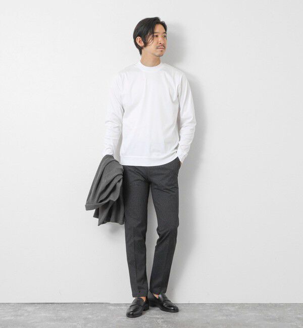 NOLLEY'S goodman「《ビジカジ対応》シルケットスムースドレスL/S Tシャツ 25AW」|Tシャツ・カットソー|