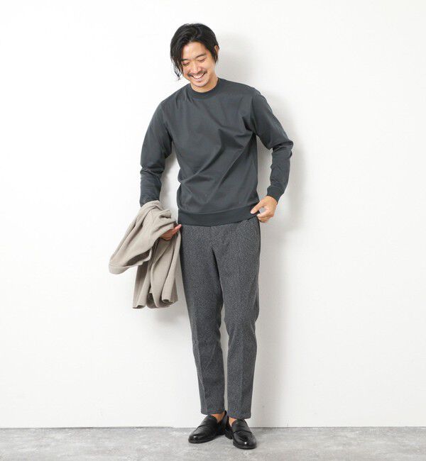 NOLLEY'S goodman「《ビジカジ対応》シルケットスムースドレスL/S Tシャツ 25AW」|Tシャツ・カットソー|