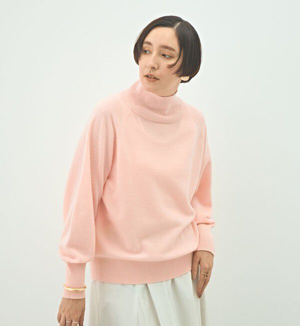 NOLLEY'S「12Gオルティアハイネックプルオーバーニット」|ニット・セーター|ベビーピンク