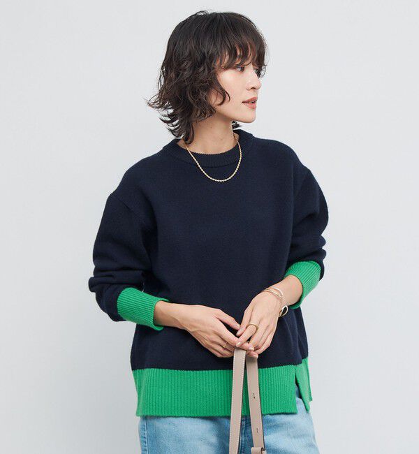 NOLLEY'S「5Gノアリスクルーネックプルオーバーニット」|ニット・セーター|