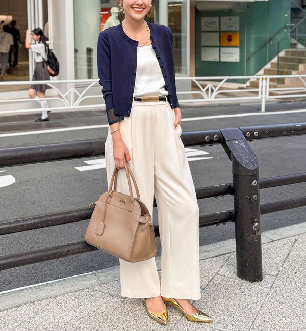 NOLLEY'S「ウォッシャブルバックサテンジョーゼットイージーパンツ」|その他|