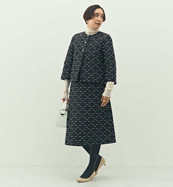 NOLLEY'S「《セットアップ対応》ウォッシャブルリボンジャガード2WAYブラウス」|シャツ・ブラウス|