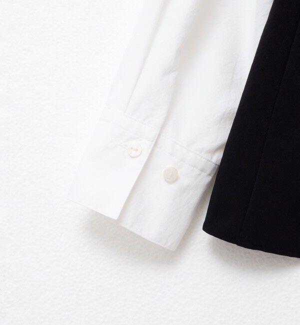 NOLLEY'S「《セットアップ対応》ウォッシャブルビスチェ風切替シャツ」|シャツ・ブラウス|