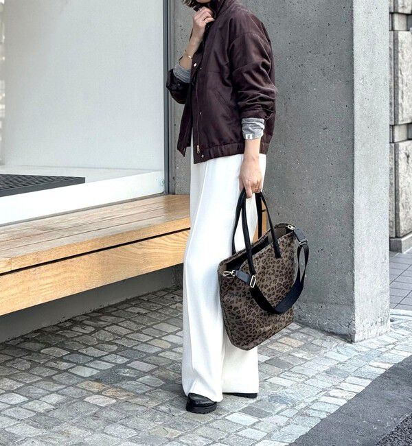 NOLLEY'S「レオパード柄縦長トートバッグ」|ショルダー・メッセンジャー|