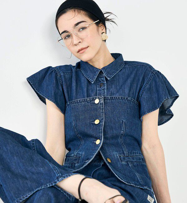 Rie Miller「【RM denim】2WAYデニムビスチェ」|キャミソール|