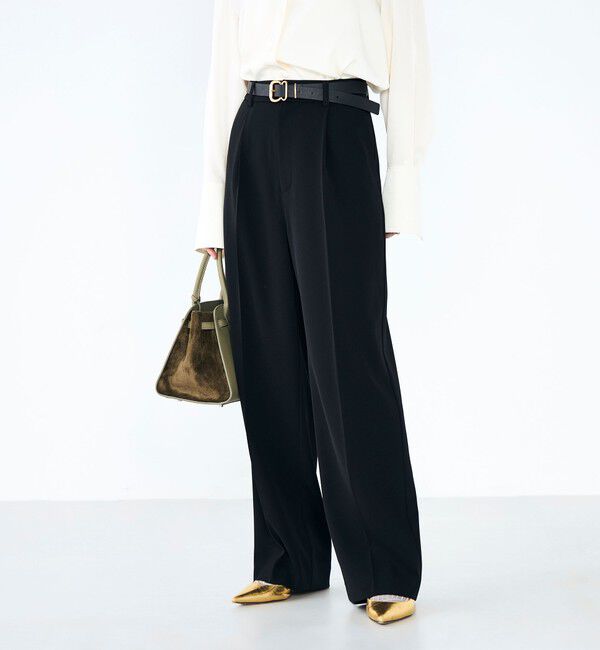 NOLLEY'S sophi「ウォッシャブル強撚ツイルワイドパンツ」|その他|