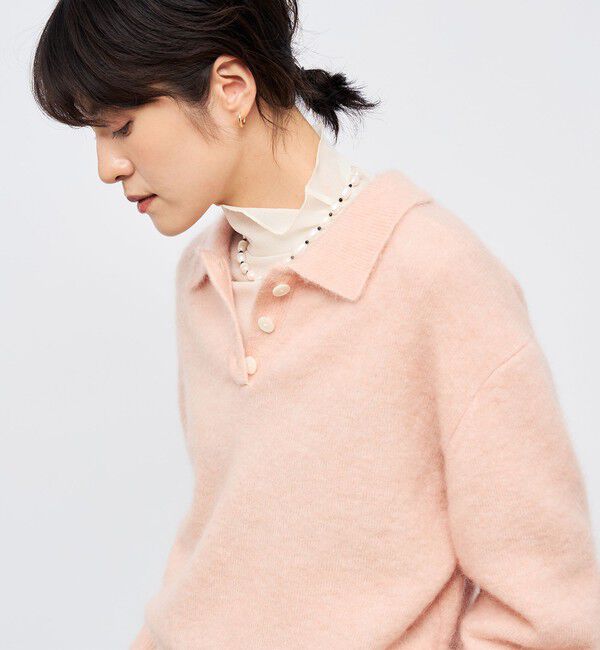 NOLLEY'S sophi「モヘヤポロ衿プルオーバー」|ニット・セーター|