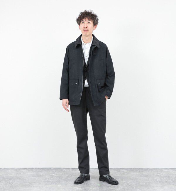 NOLLEY'S goodman「《ビジカジ対応》【TECHTWEED】【SORONA】中綿ユーティリティジャケット 25AW」|ブルゾン・スタジャン|