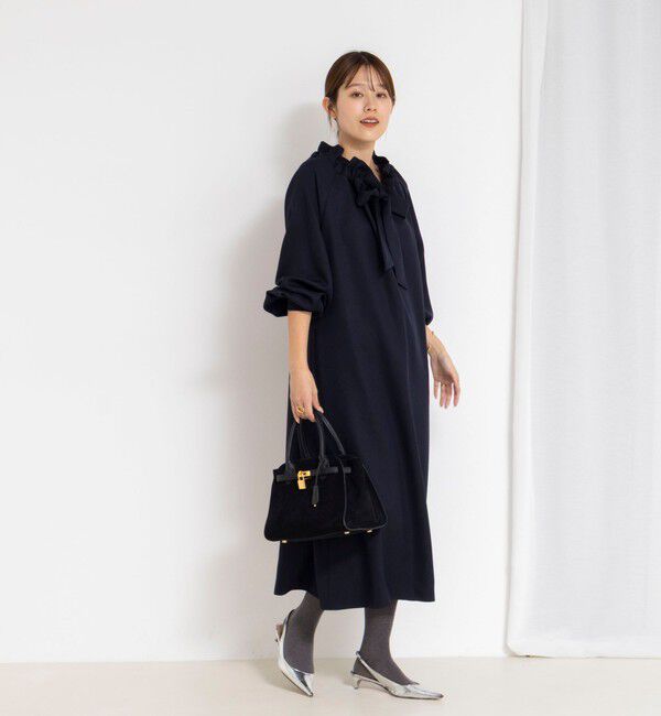 NOLLEY'S「ウォッシャブル2WAYリボンギャザーワンピース」|ワンピース|